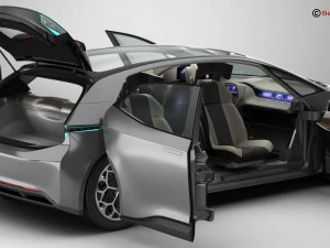 EV futuro generico Modello 3D