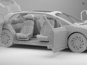 Generic Future EV 3D Model