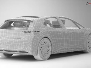 EV futuro generico Modello 3D