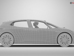 Generic Future EV 3D Model