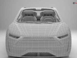 EV futuro generico Modello 3D