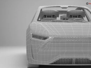 EV futuro generico Modello 3D