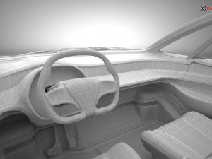 Generic Future EV 3D Model