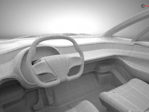 EV futuro generico Modello 3D