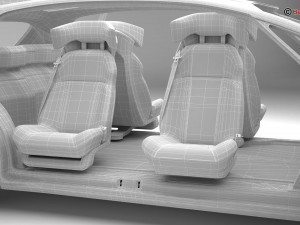 Generic Future EV 3D Model
