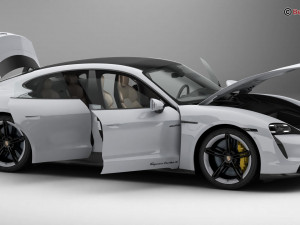 Porsche Taycan Turbo S 2020 Model 3D