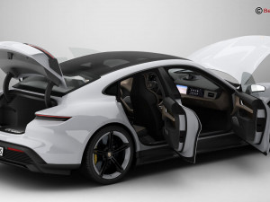 Porsche Taycan Turbo S 2020 Model 3D