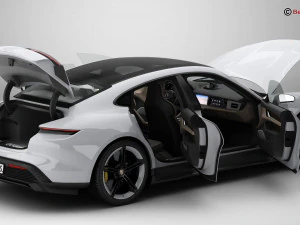 Porsche Taycan Turbo S 2020 Modello 3D