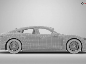 Porsche Taycan Turbo S 2020 Model 3D