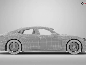 Porsche Taycan Turbo S 2020 Modello 3D