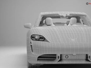 Porsche Taycan Turbo S 2020 Modello 3D