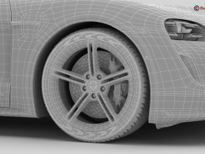 Porsche Taycan Turbo S 2020 Model 3D