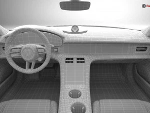 Porsche Taycan Turbo S 2020 Modello 3D