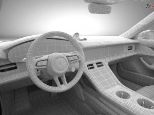 Porsche Taycan Turbo S 2020 Modello 3D