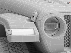 Jeep Wrangler Rubicon 2 porte 2018 Modello 3D