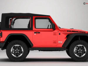 Jeep Wrangler Rubicon 4 Door 2018 3D Model