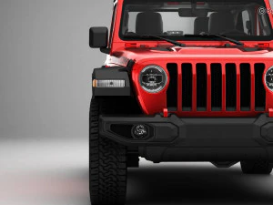 Jeep Wrangler Rubicon 4 Door 2018 3D Model