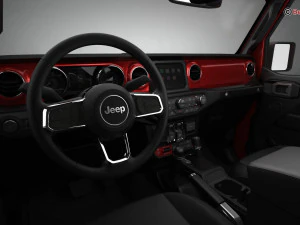 Jeep Wrangler Rubicon 4 Door 2018 3D Model