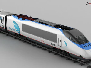 Acela Express 3D Model
