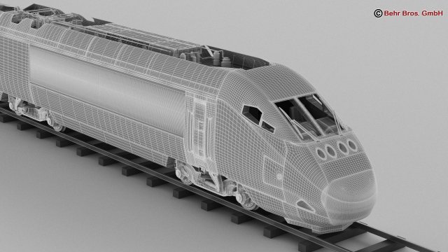 dessins du train express Acela