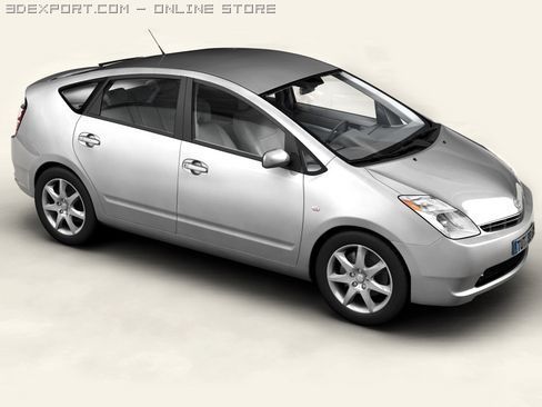toyota prius 3D Model .c4d .max .obj .3ds .fbx .stl .blend 