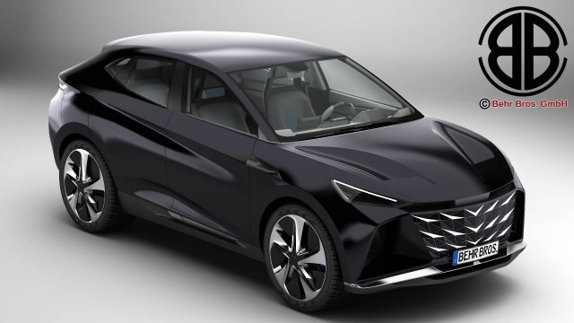 Generic Future EV SUV Modelo 3D .c4d .max .obj .3ds .fbx .stl .blend 