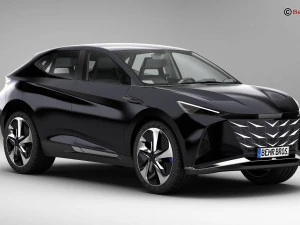Generic Future EV SUV 3D Model