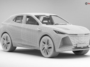 Generic Future EV SUV Modelo 3D