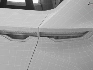 Generic Future EV SUV 3D Model