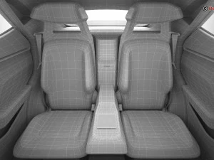 Generic Future EV SUV 3D Model