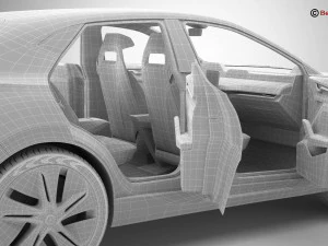 Generic Future EV SUV 3D Model