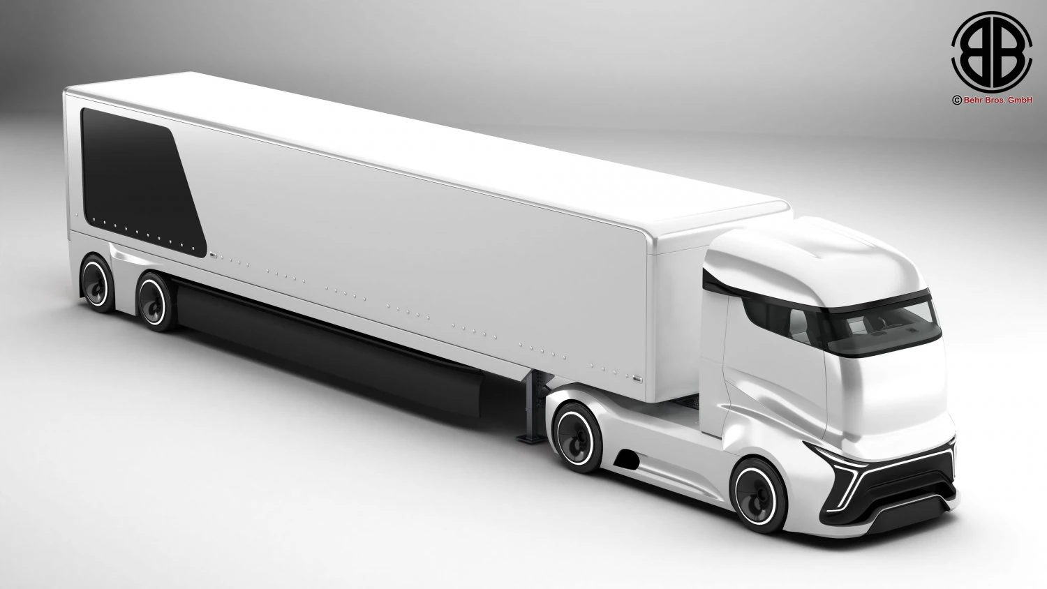Generic Future Truck EV 3D Model .c4d .max .obj .3ds .fbx .stl .blend