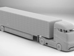 Generic Future Truck EV 3D Model