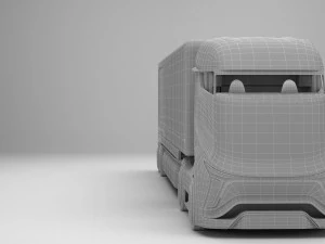 Generic Future Truck EV 3D Model