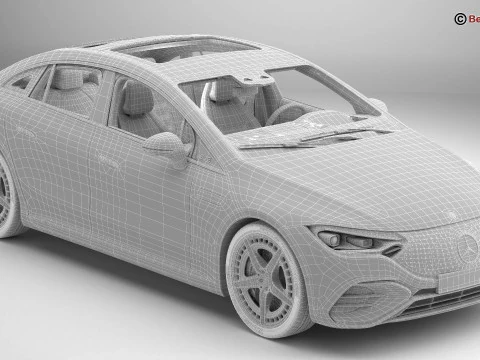 Mercedes EQE 2023 3D Model