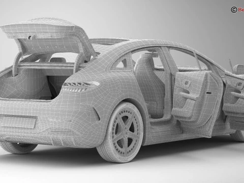 Mercedes EQE 2023 3D Model