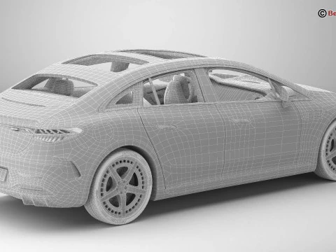 Mercedes EQE 2023 3D Model