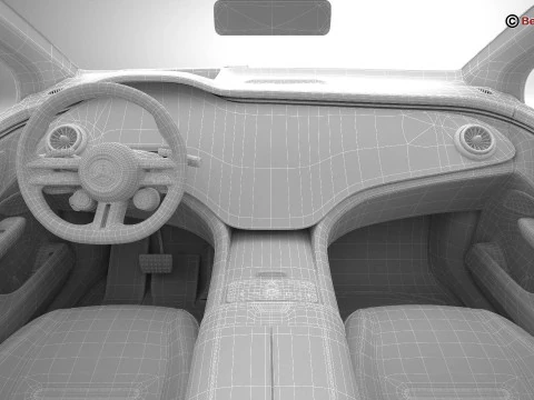 Mercedes EQE 2023 3D Model