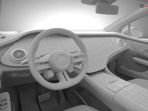 Mercedes EQE 2023 3D Model