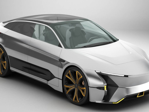 Generic Future EV SUV 2050 3D Модель