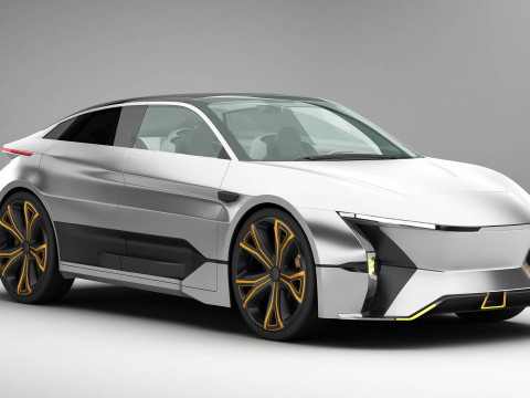 Generic Future EV SUV 2050 Modello 3D