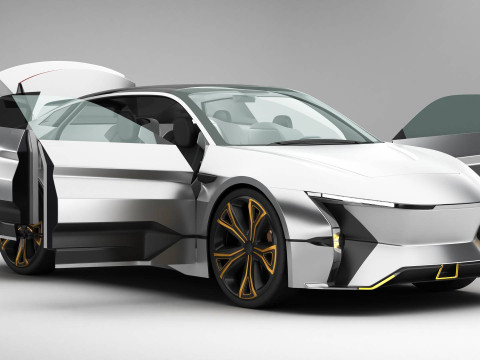 Generic Future EV SUV 2050 Modello 3D
