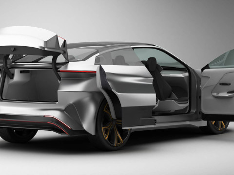 Generic Future EV SUV 2050 Modello 3D