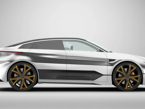 Generic Future EV SUV 2050 3D Model