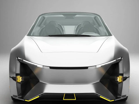 Generic Future EV SUV 2050 3D Model