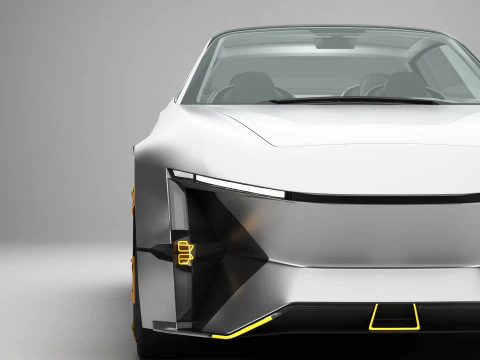 Generic Future EV SUV 2050 3D Model