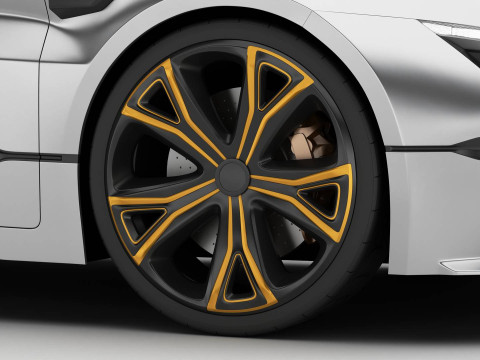 Generic Future EV SUV 2050 Modello 3D