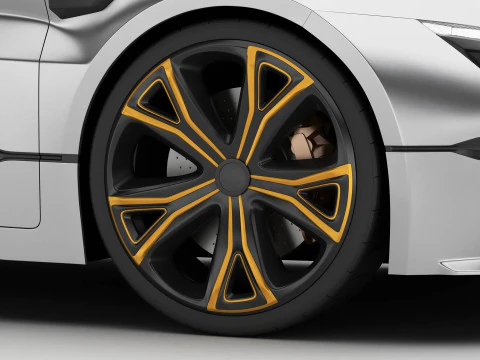 Generic Future EV SUV 2050 3D Model