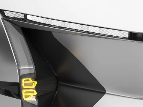 Generic Future EV SUV 2050 3D Model