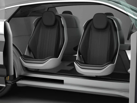 Generic Future EV SUV 2050 3D Model
